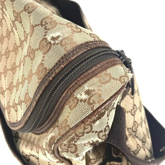 GUCCI 123326 Mother's Bag Crossbody Shoulder Bag Canvas/Leather Beige/Dark brown - Picture 15 of 16